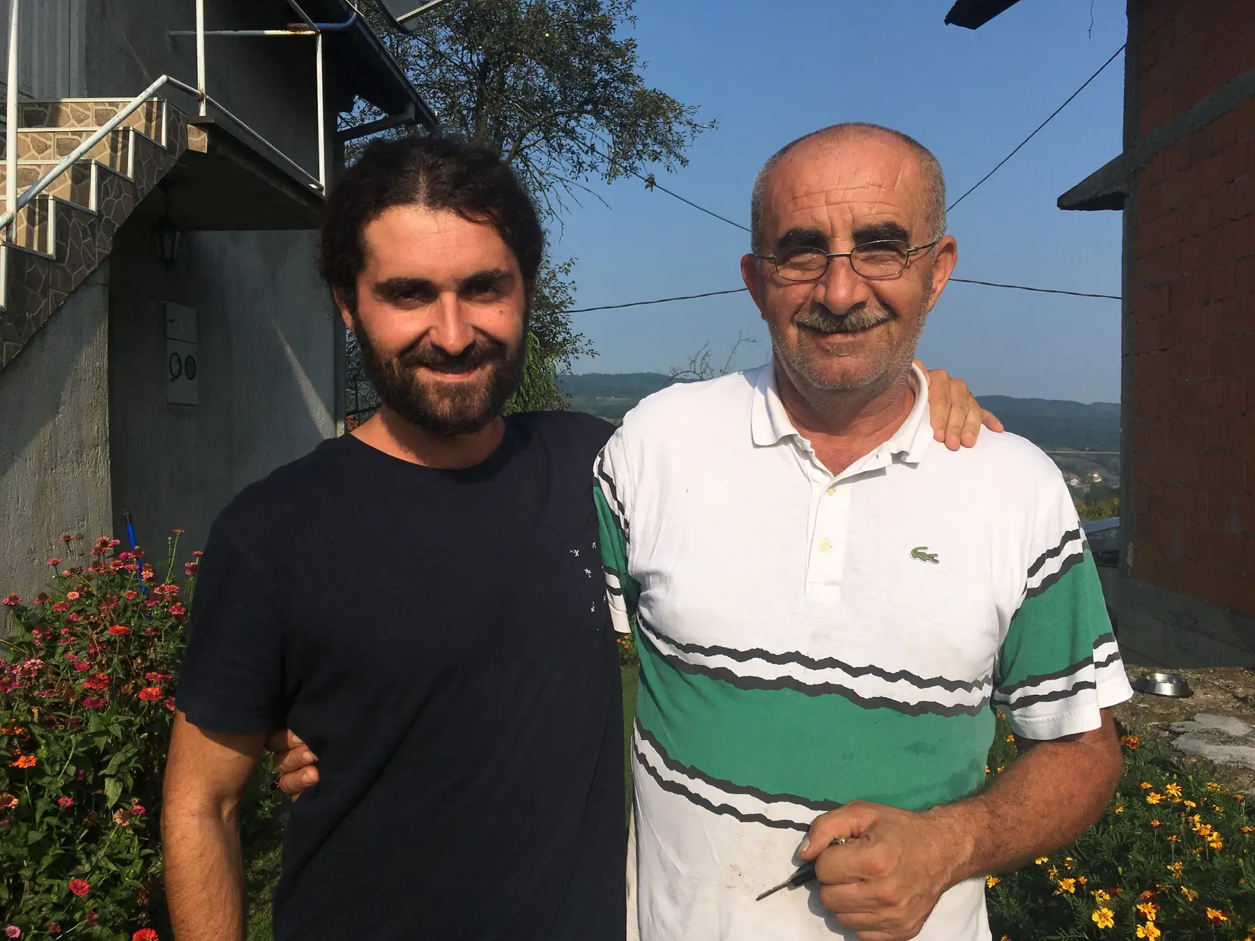 Ado Hasanović with his father Bekir Hasanović